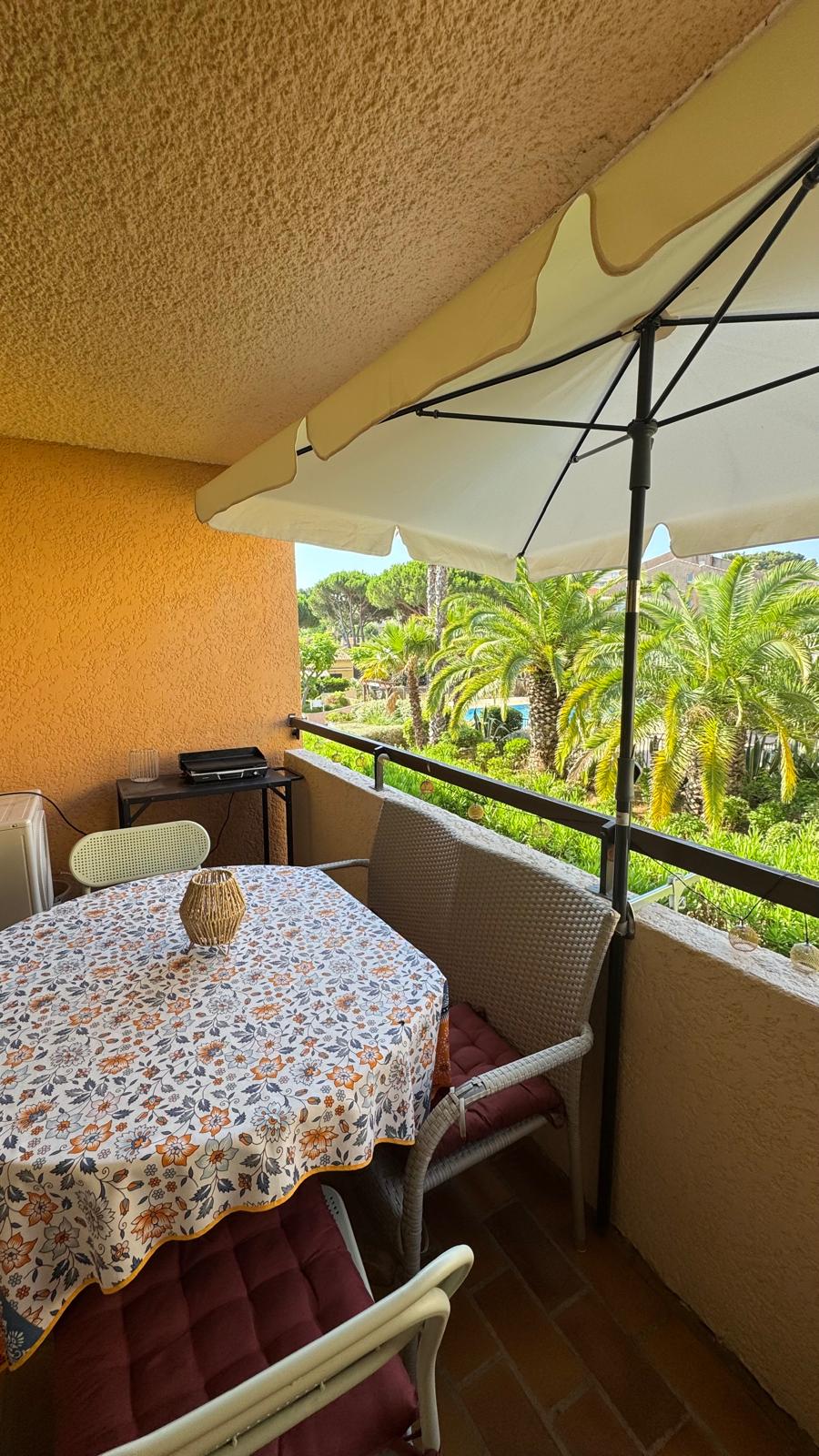 Balkon T2 Giens mit Aussicht - Residenz Le Trident