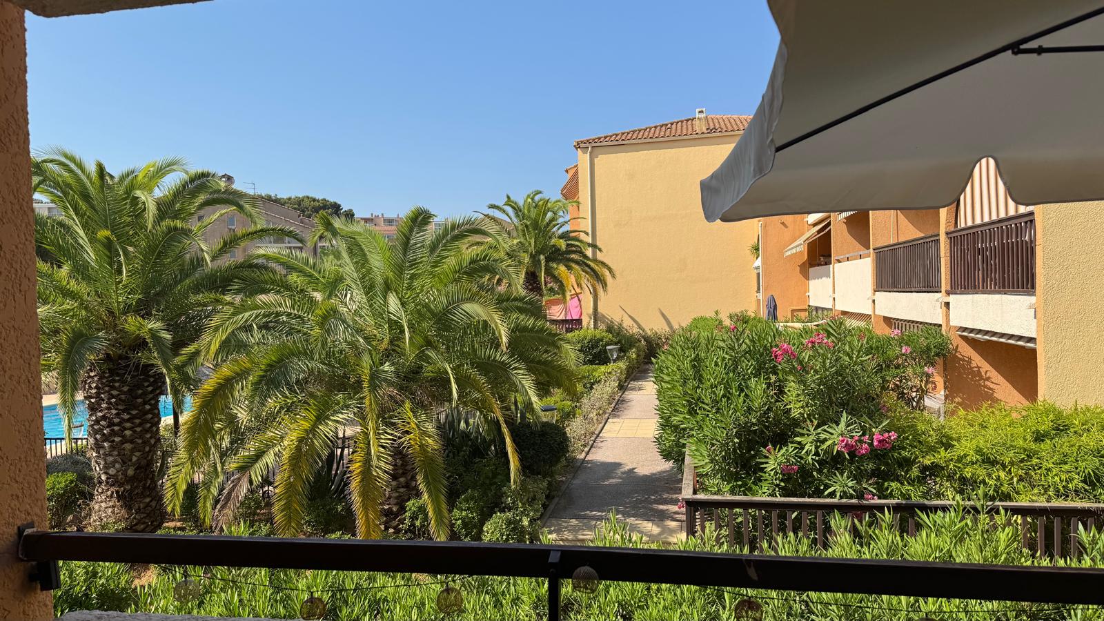 Balkon T2 Giens mit Aussicht - Residenz Le Trident